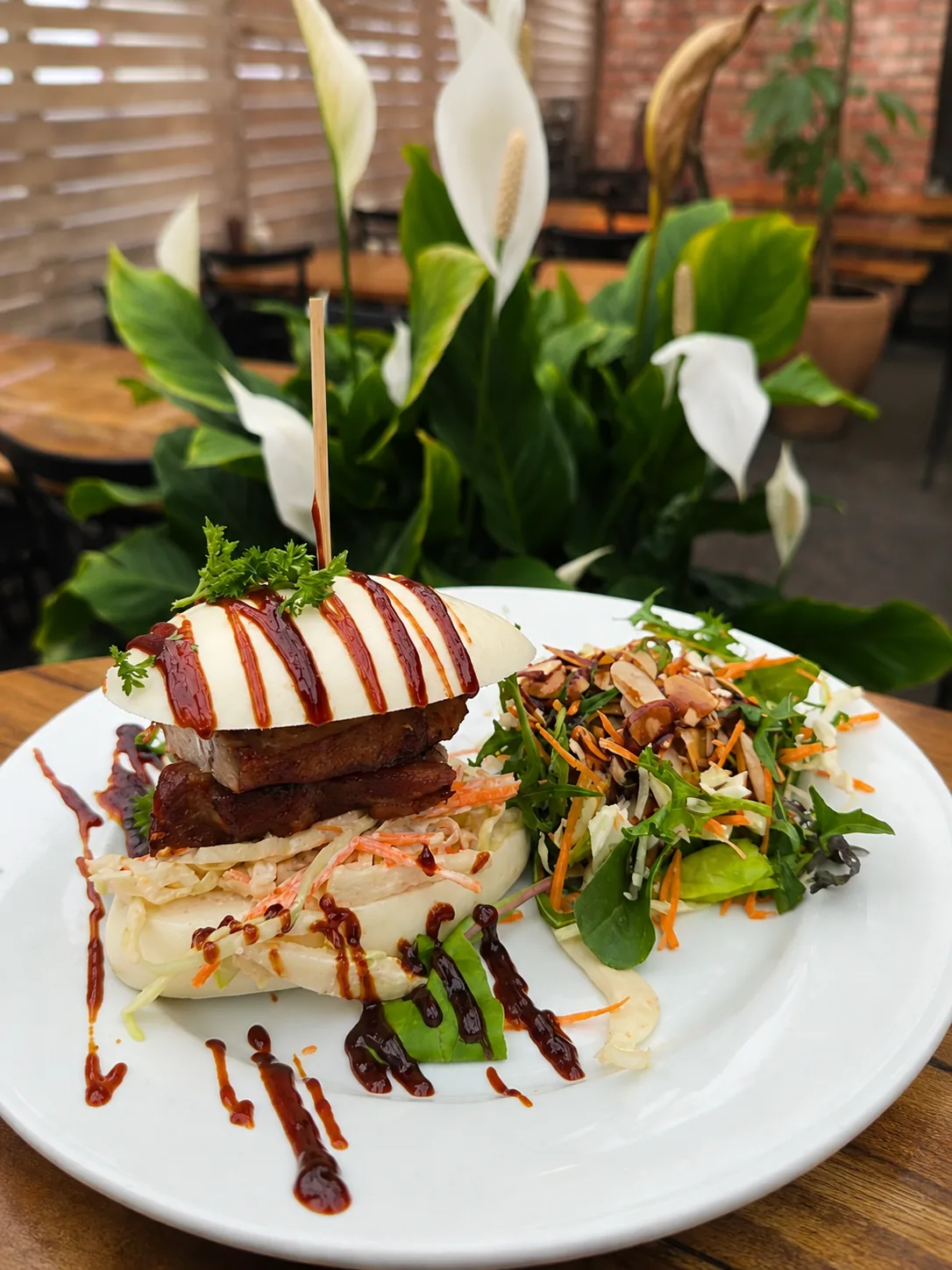 A savoury lunch plate at eightyeight Cafe